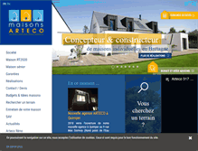 Tablet Screenshot of maisons-arteco.fr